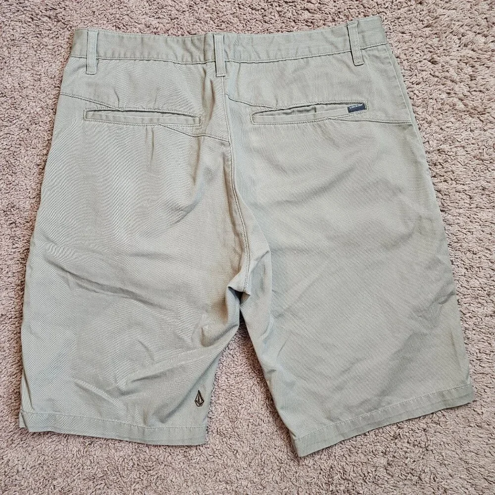 Volcom Chino Shorts Mens 34 Act 36 Tan Stretch Modern Fit Casual Skater Outdoors - Picture 2 of 11